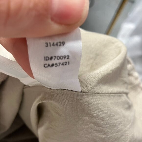 Ann Taylor Loft Linen Mini Skirt Pockets Neon Trim Y2K Womens 2 Tan Neon Boho - Picture 11 of 14